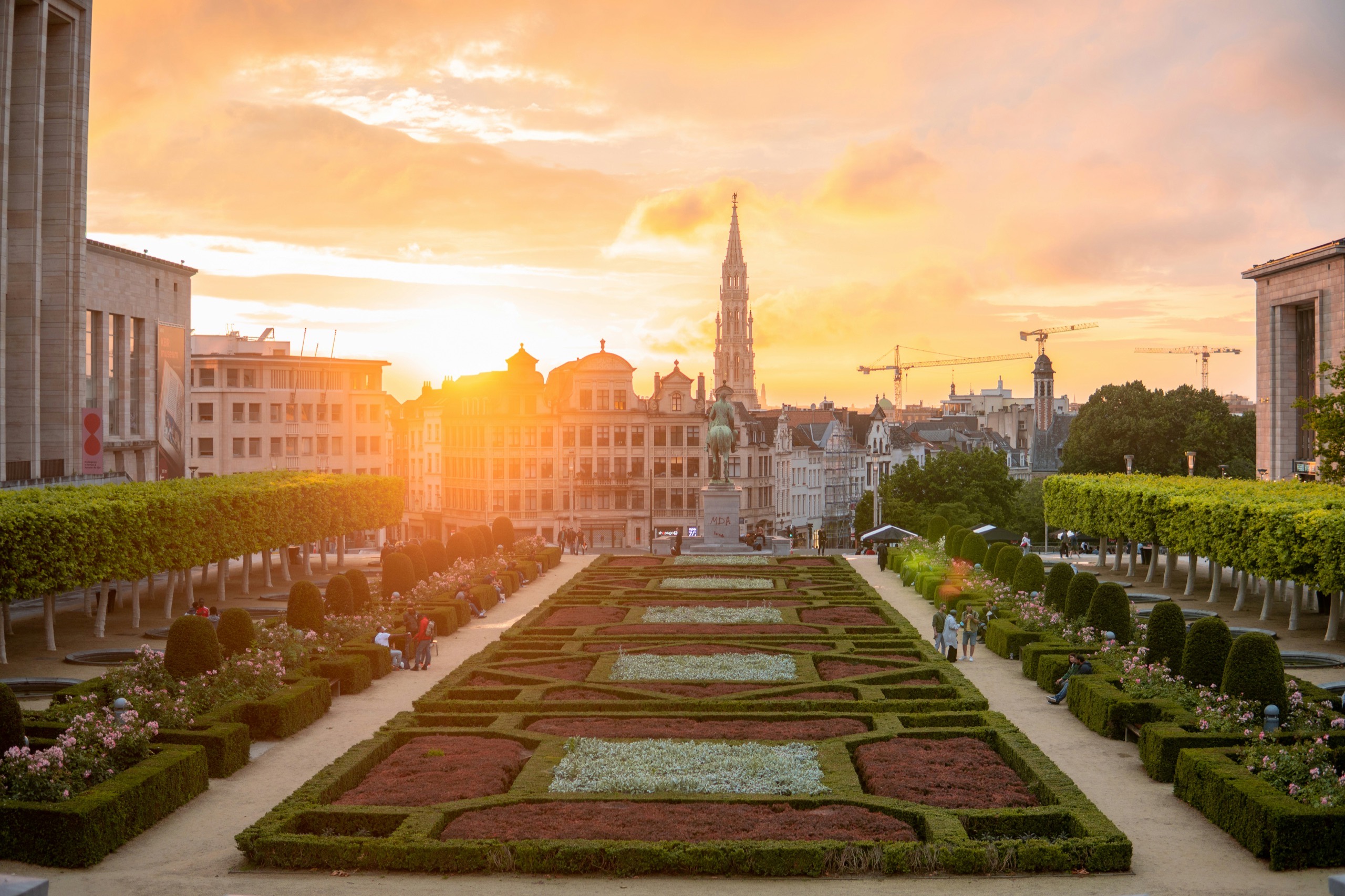 Vue sur Bruxelles depuis le Mont des Arts